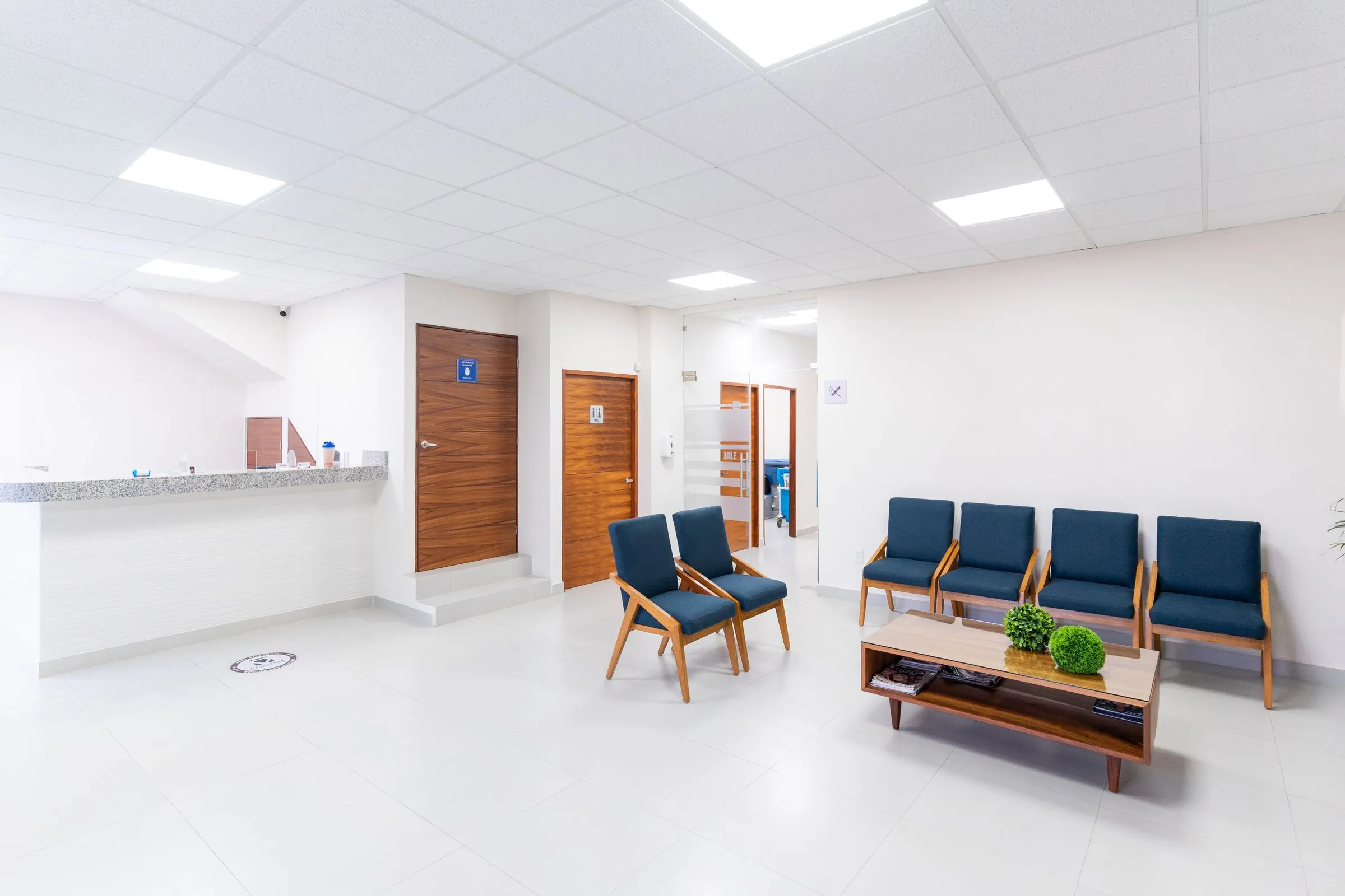 A bright, clean medical waiting room